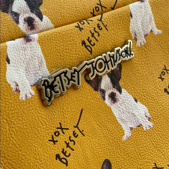 Betsey Johnson Dog Boston Terrier LARGE Wristlet/Purse - Picture 14 of 17